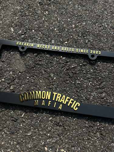 “Common Traffic Mafia” License Plate Frame