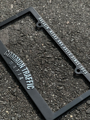 “Common Traffic Mafia” License Plate Frame
