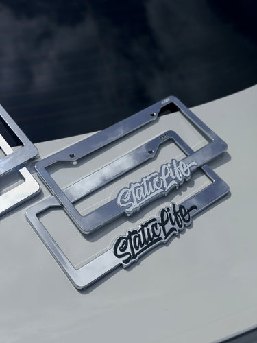 “Static Versus Batic” CTM License Plate Frame