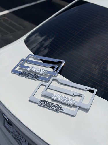 “Static Versus Batic” CTM License Plate Frame